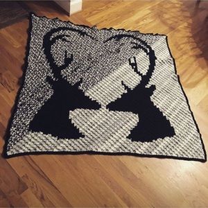 Deer heart afghan